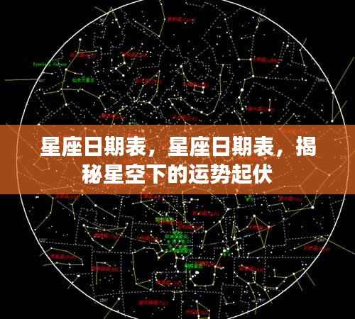 揭秘星座运势起伏,星座日期表全解析