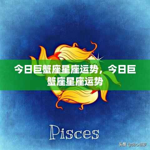今日巨蟹座运势概览