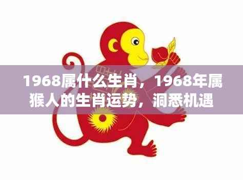 1968年属猴人的运势分析及生肖挑战与机遇展望