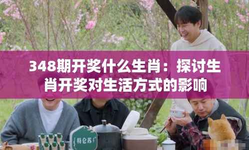 348期开奖什么生肖:探讨生肖开奖对生活方式的影响