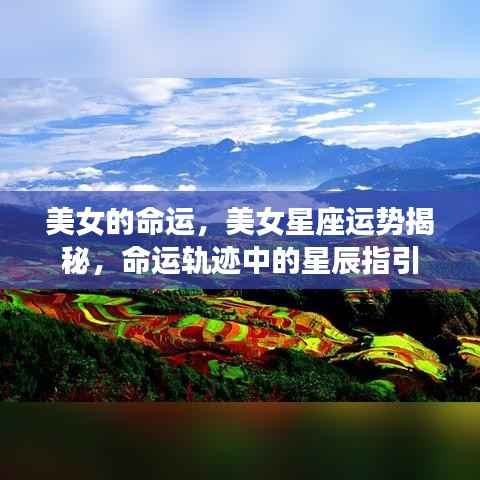 美女星座运势揭秘,星辰指引下的命运轨迹