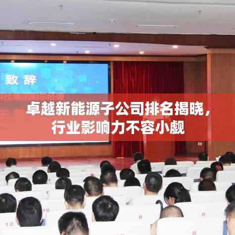 卓越新能源子公司排名揭晓,行业影响力不容小觑