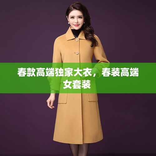 春款高端独家大衣,春装高端女套装